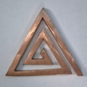 Shubh Sanket Copper helix triangular